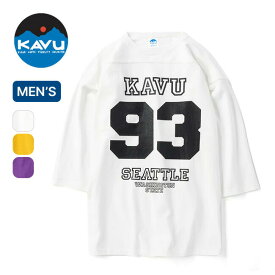 カブー フットボールTee(93) KAVU メンズ 19822028 Tシャツ ショートスリーブ 七分袖 ゆったり オーバーサイズ シンプル アウトドア 【正規品】