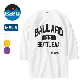 カブー フットボールTee(93) KAVU メンズ 19822029 Tシャツ ショートスリーブ 七分袖 ゆったり オーバーサイズ シンプル アウトドア 【正規品】