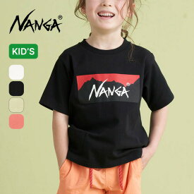 ナンガ エコハイブリッドボックスロゴTEE【キッズ】 NANGA NW2411-1S700-A トップス カットソー プルオーバー Tシャツ 半袖 アウトドア キャンプ フェス 【正規品】