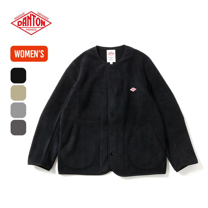 楽天市場】ダントン フリースカラーレスジャケット DANTON WOMEN