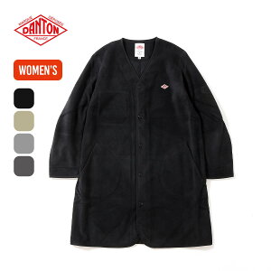 yK戵Xz _g t[XJ[XR[g DANTON WOMEN'S FLEECE COLLARLESS COAT EBY fB[X #JD-8992 gbvX AE^[ R[g m[J[ WPbg t[X tFX  