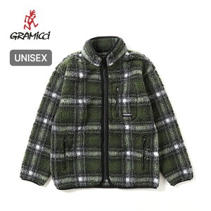 【SALE 50%OFF】グラミチ シャドウプレイドシェルパジャケット GRAMICCI SHADOW PLAID SHERPA JACKET G4FU-J135 ユニセックス メンズ レディース アウター ジャケット ブルゾン ミドルレイヤー フリース フェ