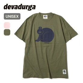 デヴァドゥルガ クロウサギTEE devadurga KUROUSAGI TEE メンズ レディース ユニセックス dg-1610 Tシャツ 半袖 カットソー トップス 親子 ペアルック 双子コーデ お揃い アウトドア キャンプ