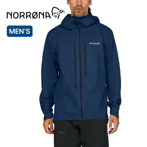 ノローナ フォルケティン ドライ1ジャケット メンズ NORRONA falketind dri1 Jacket Men's フード 春秋 防水 レインウェア 登山 トレッキング キャンプ アウトドア