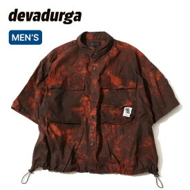 【SALE Max60%OFF】【ラスト1点】デヴァドゥルガ ダイレクションS/Sシャツラバ devadurga DIRECTION S/S SHIRT LAVA メンズ dg-1638 トップス カジュアル キャンプ アウトドア