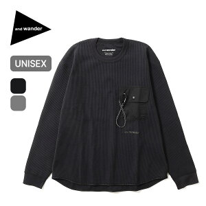 �ySALE 20%OFF�z�A���h�����_�[ PE���b�t�������O�X���[�uT and wander PE waffle long sleeve T �����Y ���f�B�[�X �E�B�����Y ���j�Z�b�N�X 5745984084 �g�b�v�X T�V���c ���� ���b�t��T ������� �L�����v 