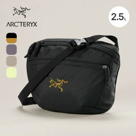 【正規取扱店】アークテリクス マンティス2ウエストパック ARC'TERYX Mantis 2 Waist Pack 旧マカ2（MAKA2）ショルダーバック サコッシュ ボディバッグ 斜めがけ 黒 ロゴ同色 スマホ収納 キークリップ 登山 トラベル 旅行 フェス arcteryx おしゃれ キャンプ アウトドア