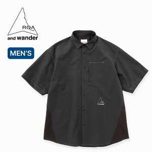 �y���X�g1�_�z���A×�A���h�����_�[ �u���[�U�u���V���c ROA × and wander breathable shirt �����Y 5746183512 ���� �J�b�g�\�[ �V���c �g�b�v�X ������� �L�����v �A�E�g�h�A