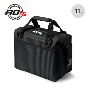 �G�[�I�[�N�[���[�Y 12�p�b�N �J�[�{�� �\�t�g�N�[���[ AO Coolers 12Pack Carbon Soft Cooler AOCR12BK �N�[���[�{�b�N�X �N�[���[�o�b�O �ۗ� �g���x�� ���s �L�����v �A�E�g�h�A