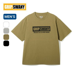 �O���b�v�X���j�[ �{�b�N�X���STEE GRIP SWANY BOX LOGO TEE �����Y GSMCT-116 �g�b�v�X �J�b�g�\�[ T�V���c ���� ������� �L�����v �A�E�g�h�A