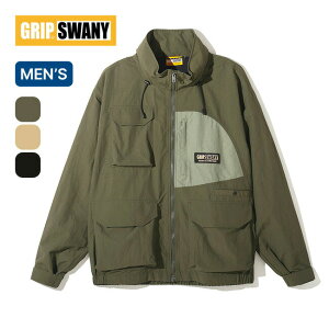 �O���b�v�X���j�[ GS���[�e�B���e�B�W���P�b�g GRIP SWANY GS UTILITY JACKET �����Y GSMJ-139 �A�E�^�[ ���� �t�[�h ���� ������� �L�����v �A�E�g�h�A