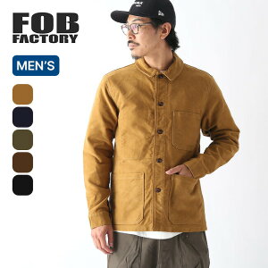 �G�t�I�[�r�[�t�@�N�g���[ �t�����`���[���X�L���W���P�b�g FOB FACTORY FRENCH MOLESKIN JKT �����Y F2373 �㒅 �J�o�[�I�[�� �A�E�^�[ �g�b�v�X ������� �L�����v �A�E�g�h�A
