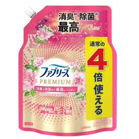 P&G ファブリーズ消臭スプレー 布用PREMIUM パステルフローラル＆ブロッサム 詰替 4回分 1280ml【4個セット】