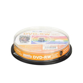 HIDISC DVD-RW 録画用 スピンドル 10枚入 2倍速 ワイド印刷対応 CPRM対応 4.7GB×10枚