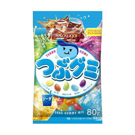 ◆春日井 つぶグミソーダ 80g 【6個セット】