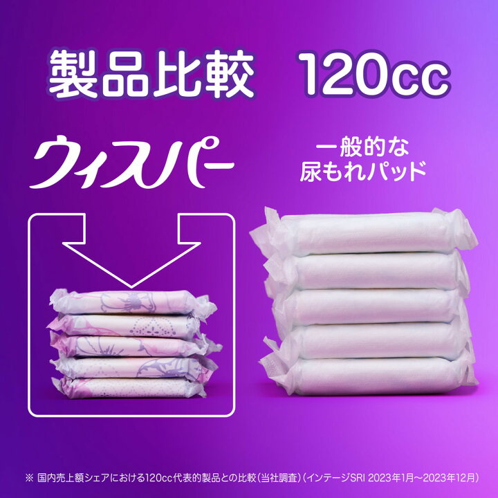 楽天市場】P＆G ウィスパーうすさら安心 特に多い時安心 220cc 18枚 