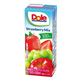 ◆雪印メグミルク Dole ストロベリーミックス 200ml 【6個セット】