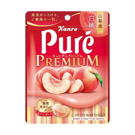 ◆カンロ ピュレグミプレミアム山梨産白桃 54g 【6個セット】