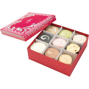 ◆◆新杵堂 ロールケーキタワー(9個) メーカー直送 ▼返品・キャンセル不可【他商品との同時購入不可】