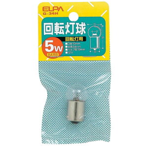 Gp ELPA ] Md BA15 D 5W G-34H 12V^5W