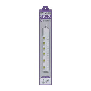 �G���p ELPA �ϗ��X�C�b�`�t�^�b�v6P2M ���K�[�h LED�����v��ON�^OFF��������₷�� �ȓd�� WLK-62S�iW�j