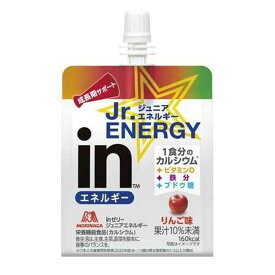 ◆森永製菓 inゼリー ジュニア エネルギー ＜りんご味＞ 180g 【6個セット】