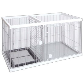 トイレのしつけが出来る ドッグルームサークル ホワイト ワイド 【直送品】 返品・キャンセル・他商品と同時購入は不可