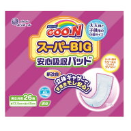 大王製紙 グーンスーパーBIG 安心吸収パッド 26枚入り 【6個セット】
