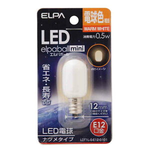 �G���p ELPA LED�����d�� �i�c���` ������ �ȃG�l E12 LDT1L-G-E12-G101