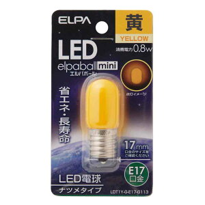 Gp ELPA LEDd ic`  ȃGl E17 LDT1Y-G-E17-G113