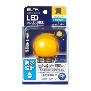 Gp ELPA LEDd G40` h݌v O Ŕ E26 LDG1Y-G-GWP253