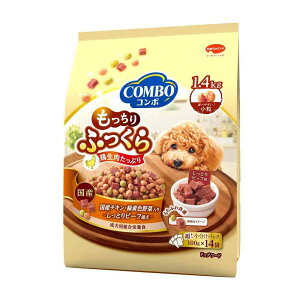 日本ペットフード コンボ ドッグ もっちりふっくら 国産チキン・しっとりビーフ添え 1.4kg(100g×14袋)
