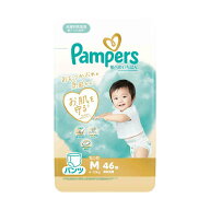 P＆G パンパース 肌へのいちばんパンツ スーパージャンボ Mたっち（6-12kg） 46枚 【4個セット】
