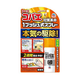 アース製薬 おすだけ コバエアース スプレー 60回分 13.2ml