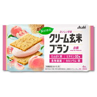 ◆アサヒ クリーム玄米ブラン白桃 4枚【6個セット】