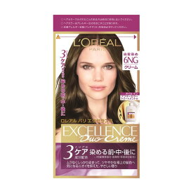 【医薬部外品】ロレアルパリ エクセランス ヘアカラーNクリームタイプ 6NG 1剤：48g,2剤：48ml,下地エッセンス：12ml,トリート麺ト：40g