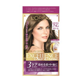 【医薬部外品】ロレアルパリ エクセランス ヘアカラーNクリームタイプ 7NG 1剤：48g,2剤：48ml,下地エッセンス：12ml,トリート麺ト：40g