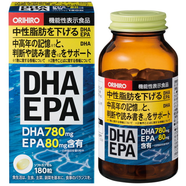 ◆オリヒロ DHA EPA 180粒