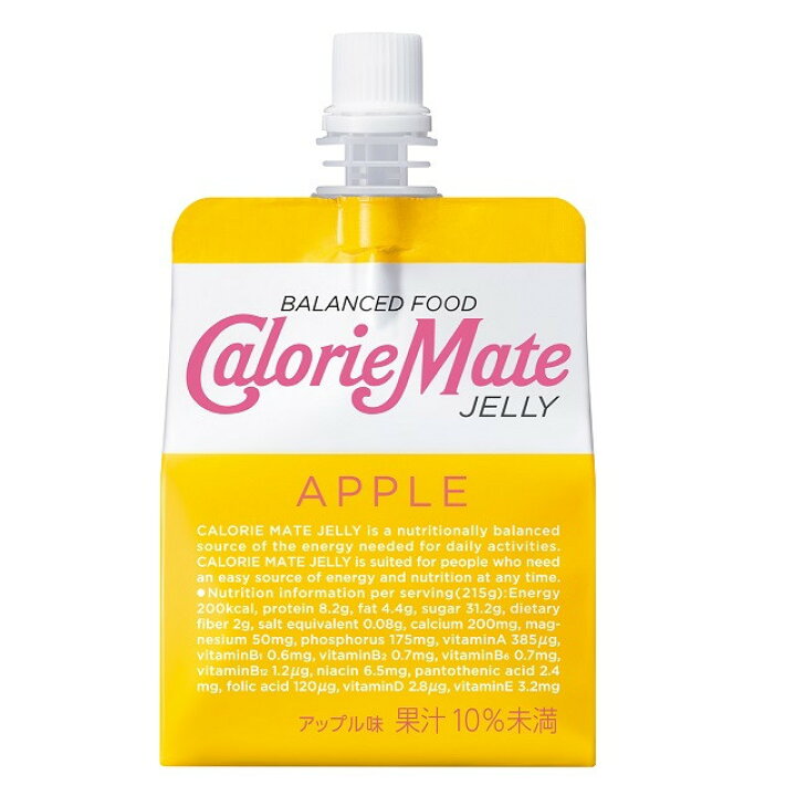 楽天市場】◇大塚製薬 カロリーメイトゼリー アップル味 215g 【6個 