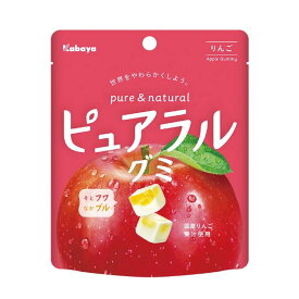 ◆カバヤ ピュアラルグミ りんご 58G【8個セット】