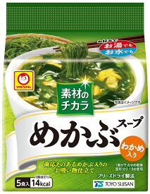 ◆マルちゃん 素材のチカラめかぶスープ 5食入【6個セット】