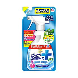 アース製薬 らくハピ アルコール除菌EX つめかえ 400ml