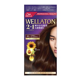 【医薬部外品】ウエラトーン2＋1 クリームタイプ 6G やや明るいウォームブラウン 60g+60g+7.3ml