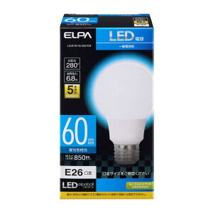 �G���p ELPA LED�d�� 60W�` �����F �L�z�� �Ɩ� E26 6.8W �����p LDA7D�]G�]G5103