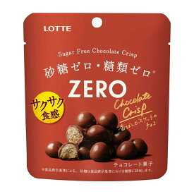 ◆ロッテ ZERO（ゼロ） シュガーフリー チョコレート クリスプ 28g【10個セット】