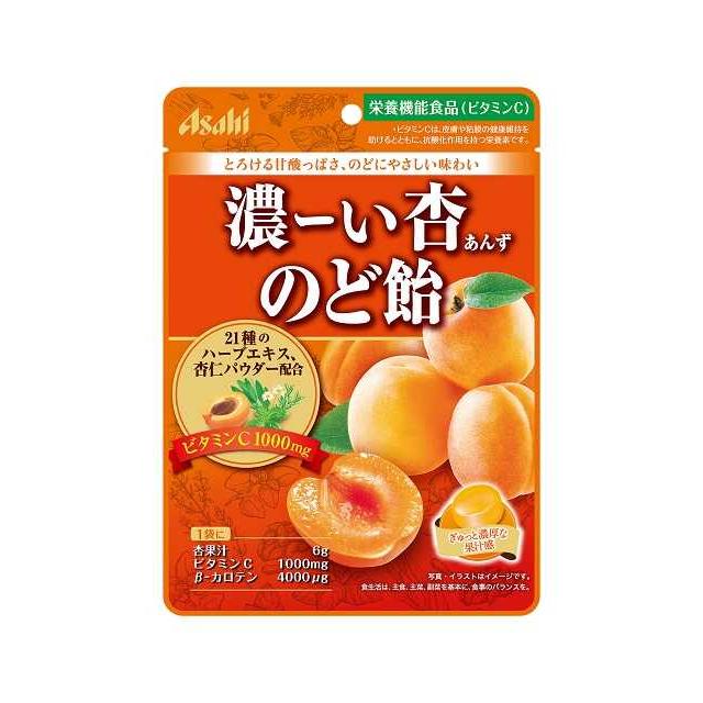 ◆アサヒグループ食品 濃ーい杏のど飴 84g