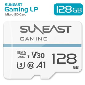 SUNEAST microSD カード GamingLP シリーズ 128GB アダプター 1個附属 class10 UHS-1 U3 V30 A1 4K対応 Nintendo Switch ドライブレコーダー 動作確認済 変換アダプタ付 日本国内正規品 Gaming LP サンイースト SE-MSD128GMON