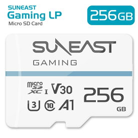 SUNEAST microSD カード GamingLP シリーズ 256GB アダプター 1個附属 class10 UHS-1 U3 V30 A1 4K対応 Nintendo Switch ドライブレコーダー 動作確認済 変換アダプタ付 日本国内正規品 Gaming LP サンイースト se-msd256gmon