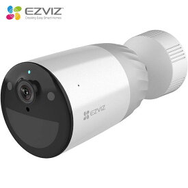 EZVIZ 屋外 防犯カメラ 1080P 防水防塵 ワイヤレス 監視カメラ 簡単設置 バッテリー充電式 WIFI アレクサ対応 ネットワークカメラ 見守り 車上荒らし 動体検知 HDD ハードディスク 録画 内蔵マイク 夜間撮影対応 microSD256GB対応 2台増設可能 CS-BC1-B1