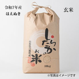 はえぬき玄米30kg【令和7年産】【農家直送】【10kgずつに小分け致します】